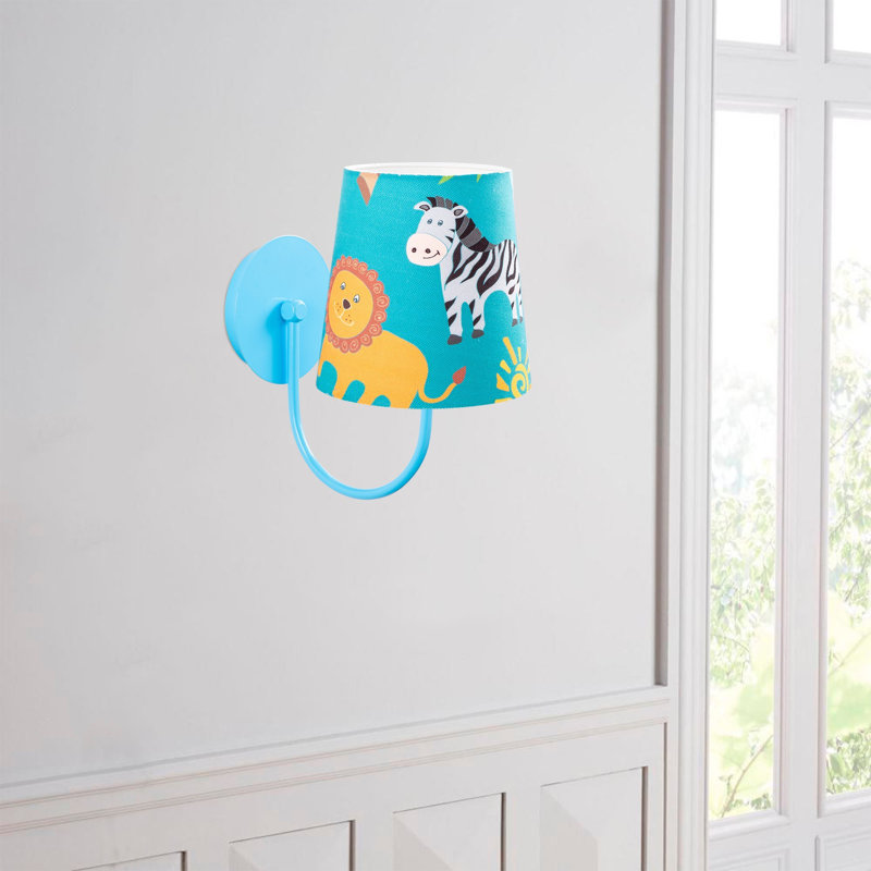 Applique murale articulée bleue à 1 lumière McTeer
