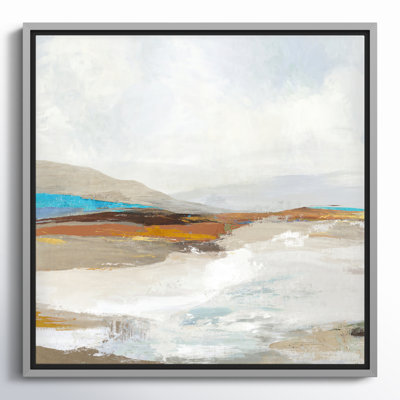Soft Sea I by Allison Pearce - Floater Frame Print on Canvas