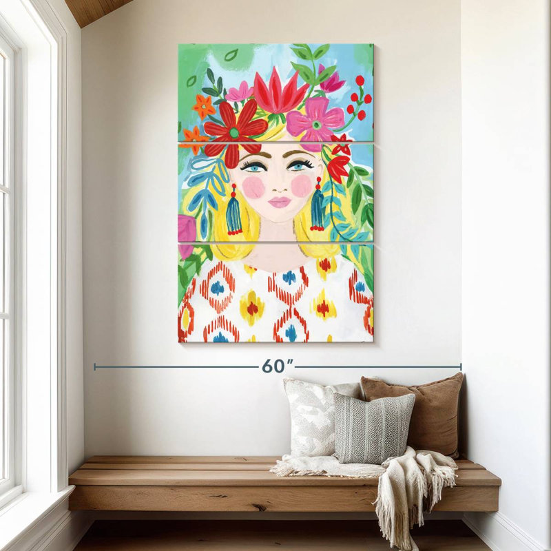 Fille Leisha Boho I, H 50 po x l 32 po