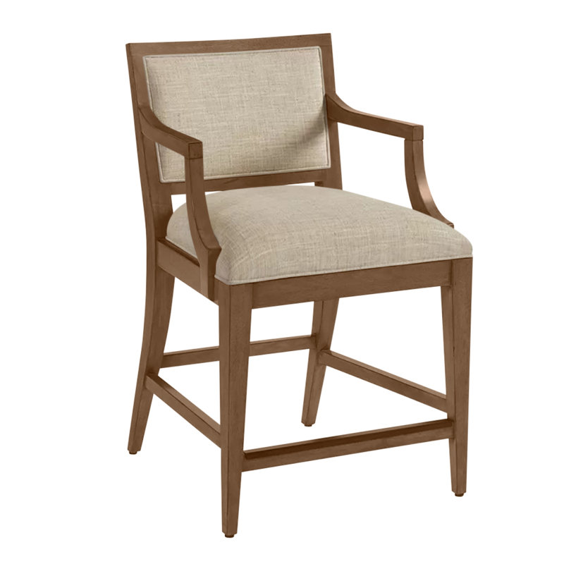Newport Eastbluff Upholstered Counter Stool, Sandstone, Counter Stool (24" Seat Height), Beige