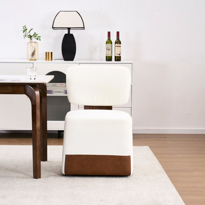 Chaise parsons rembourrée ivoire