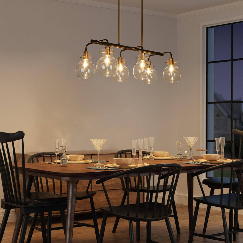 Luminaire suspendu conique unique à 6 lumières Froney