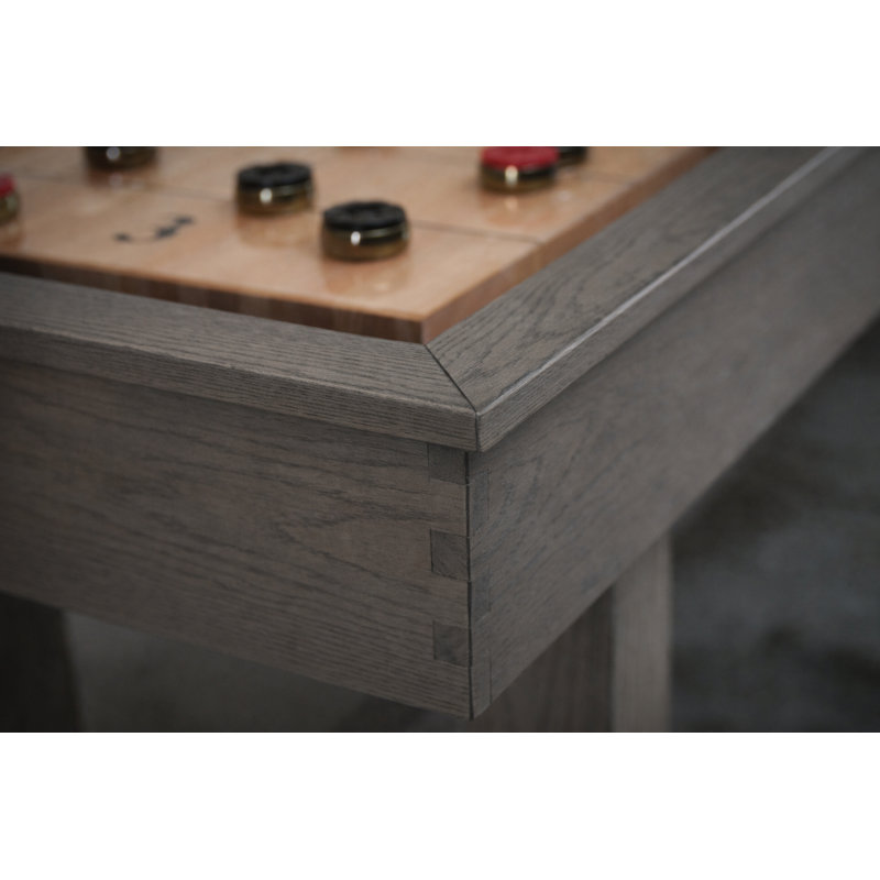 Hank 12' Shuffleboard Table In Gray Marble