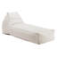 Chaise longue beige