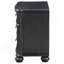 Taylor Black 3-Drawer Nightstand