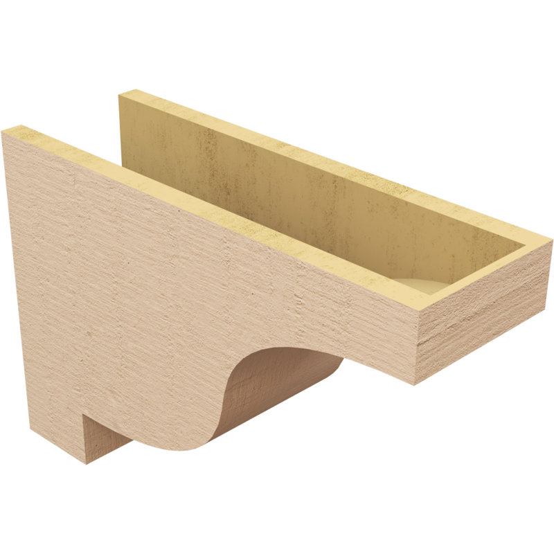 Bois de cèdre brut Newport, grain de bois TimberThane, brun clair apprêté, H 14 po x l 7 po x P 21 po