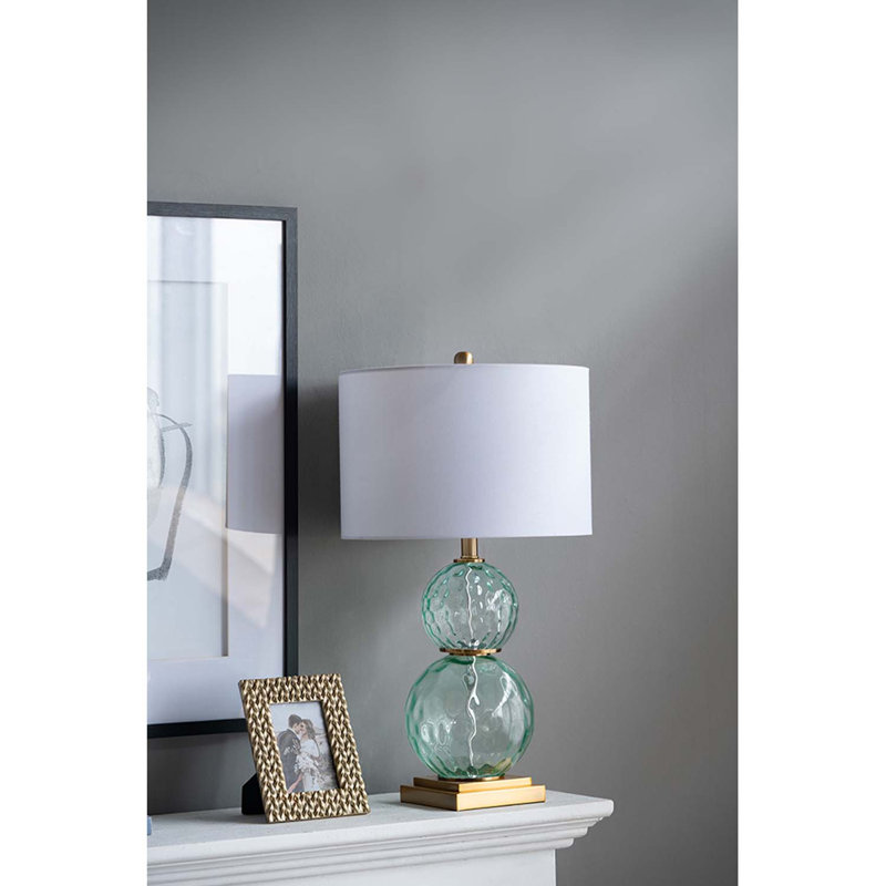 Lampe de table verte 29 po