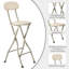 Upholstered Faux Leather Bar Stool-1228576899