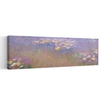 Claude Monet's Water Lilies Abstract Contemporary Flower Landscape Wall Art