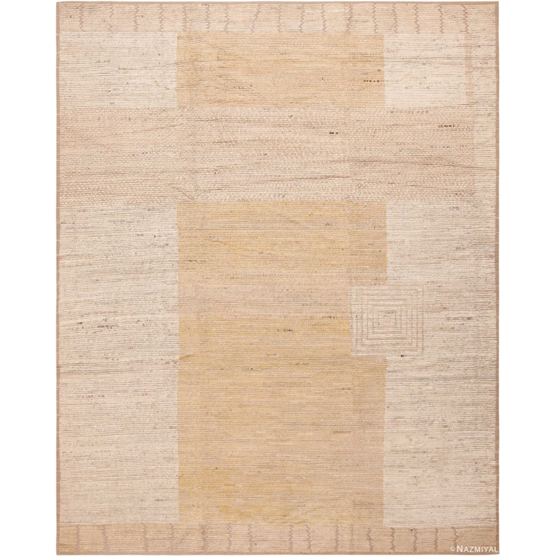 Tapis au design abstrait moderne et unique en couleurs douces