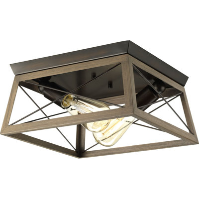 Plafonnier encastré 12 po 2 lumières Soleil