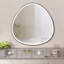 Miroir à cadre à intensité variable gris anthracite, 32 X po, pour la décoration de salle de bain avec finition