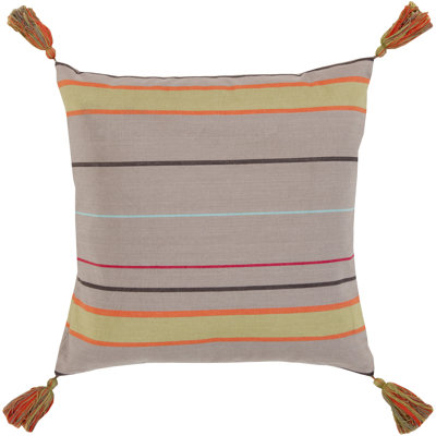 Stadda Striped Cotton Pillow Cover