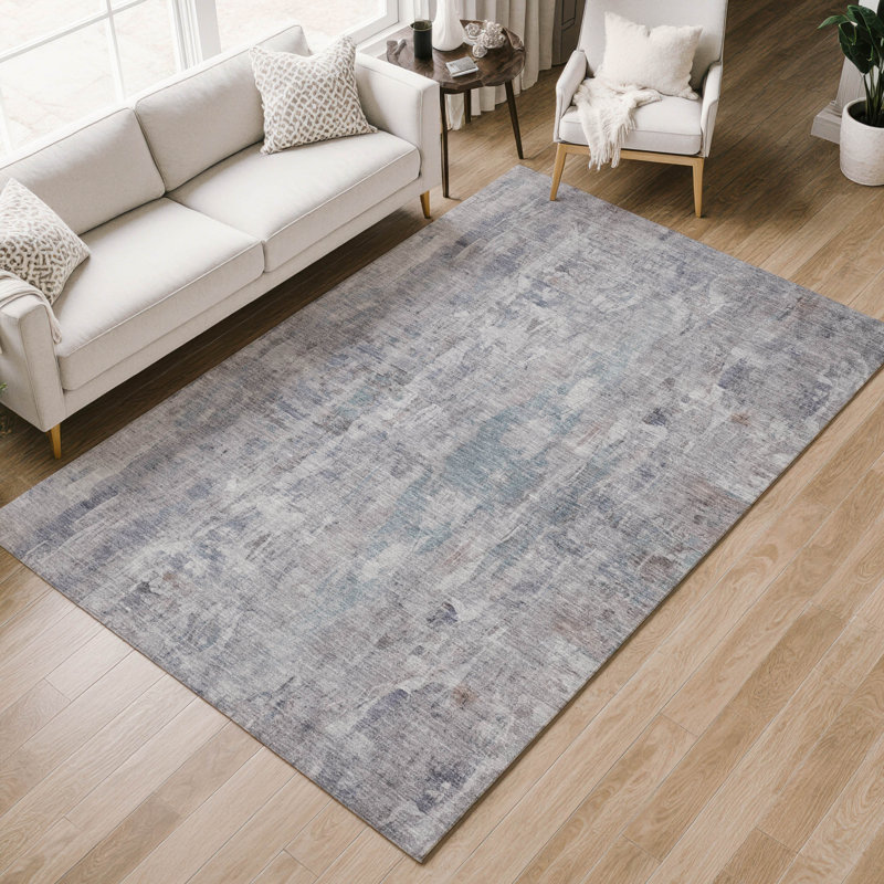 Tapis abstrait intérieur / extérieur lavable à la machine Mattis ACN2310, Rectangle 10 pi x 14 pi