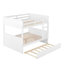 Lit superposé double au-dessus de double avec lit gigogne simple-1593220410