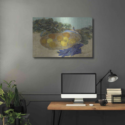 August Grove® «Nature morte d'oranges et de citrons avec des gants bleus» par Vincent Van Gogh