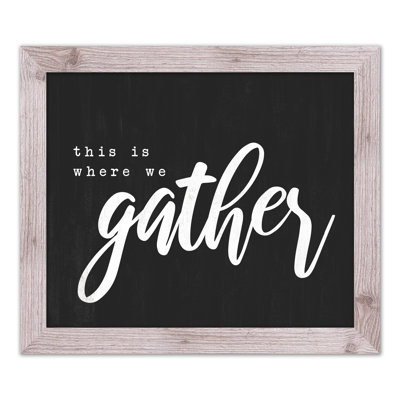 «Where We Gather», reproduction encadrée