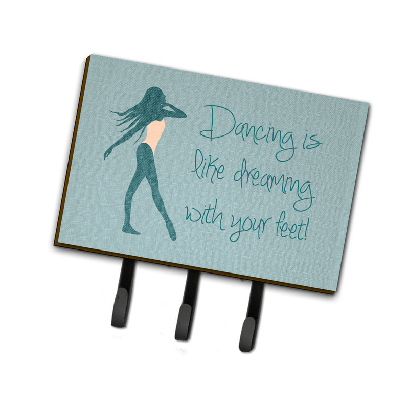 Wall Organizer with Key Hooks, Blue