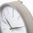 Kyles No Numbers Metal Quartz Movement / Crystal Tabletop Clock in Grey