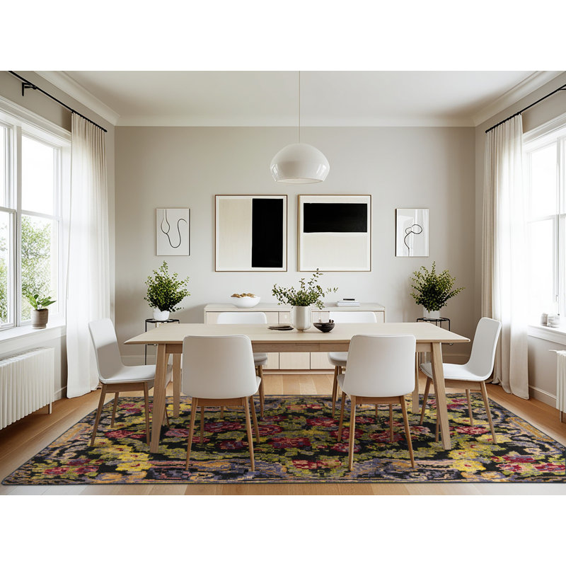 Floral Indoor Rug, Rectangle 7' x 10'