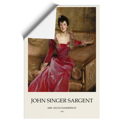 Mrs. Hugh Hammersley by John Singer Sargent - No Frame Print