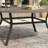 6-Person Patio Dining Set with 50“ Round Metal Dining Table and 6 Stackable Armrest Chairs-2057565855