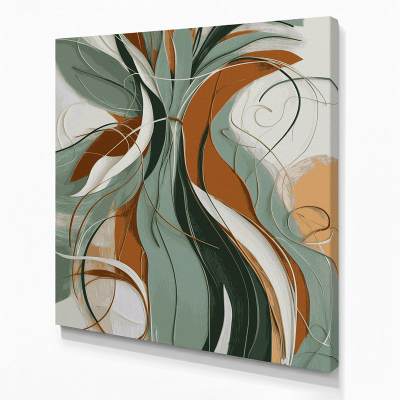 Abstrait art figuratif gris sur toile 50, H 12 po x l 12 po