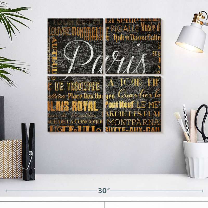 Nicci Paris Text, 18" H x 18" W