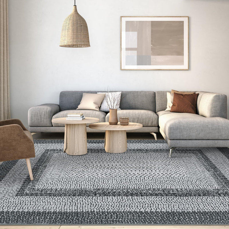 Tapis lavables pour tapis d'intérieur de salon, Rectangle 4 pi x 6 pi