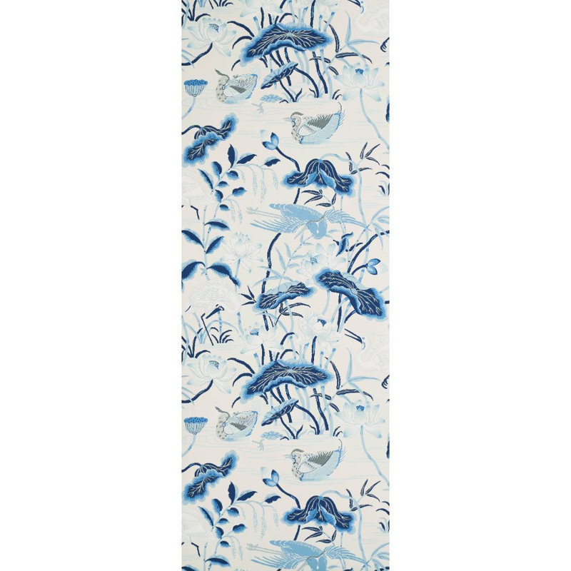 Lotus Garden Wallpaper, Porcelain