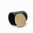 Black Fluted Round Patio Side Table with Lid & Built-In Metal Ice Bucket