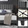 Upholstered Bed Frame with Channel Tufted Headboard
