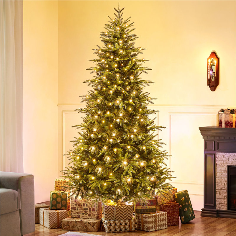 Arbre de Noël épinette pré-éclairé, 7.5'