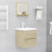 vidaXL Mirror Wall Mounted Rectangular Washroom Vanity Mirror Engineered Wood-613885671-613885675