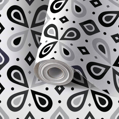 Papier peint auto-adhésif Keffiyeh, symbole de résistance, culture, adhésif et amovible 17,7 po x 118 po (45 x 300 cm)