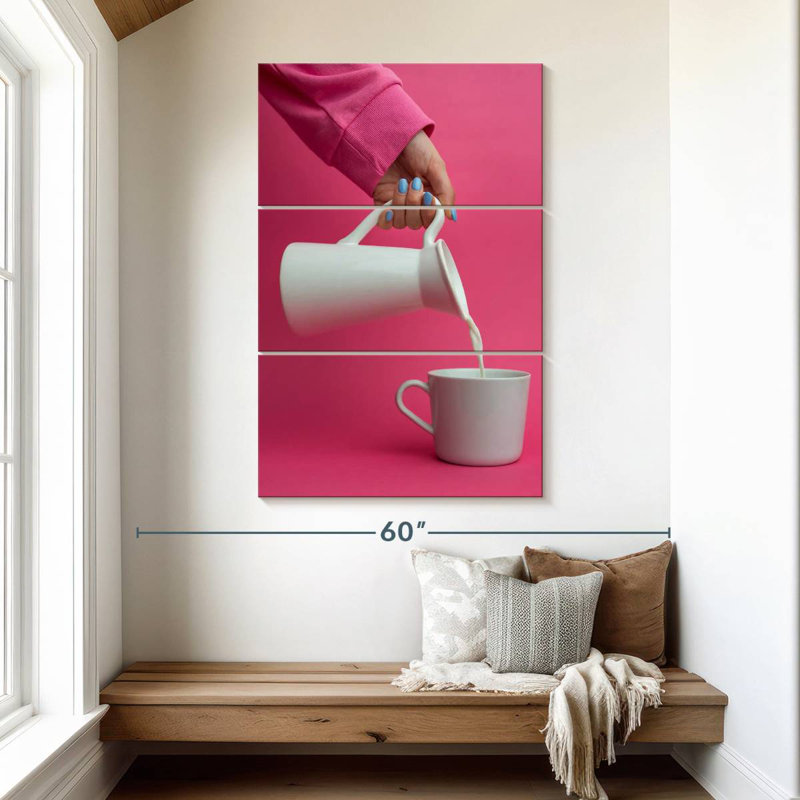 Yarlin Pouring Milk, 50" H x 32" W