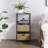 17.3'' W Metal Nightstand