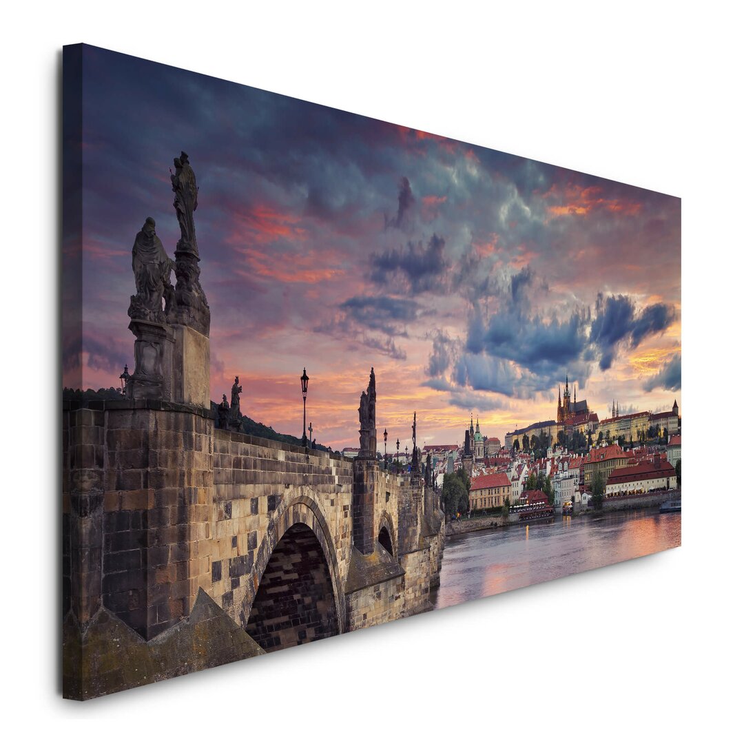 Leinwandbild Prag Skyline