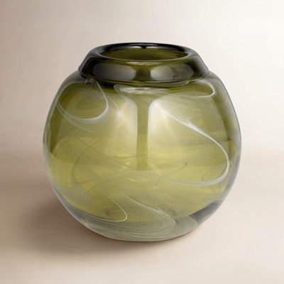 Irline Glass Vase Modern Decorative Sleek Glass Accent Contemporary Style Handcrafted Art Glass Vase Elegant Modern Glass Vase Decorative Trendy Centerpiece Minimalist Elegant Modern Glass Decor Vase