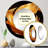 Gentle Gold Smooth Fabric Wave Round Wall Mirror