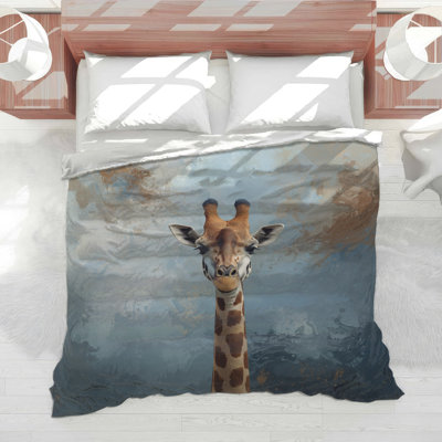 Édredon abstrait girafe