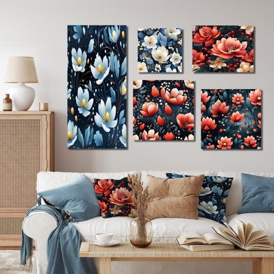 Heald - Floral Wall Decor Set Of 5
