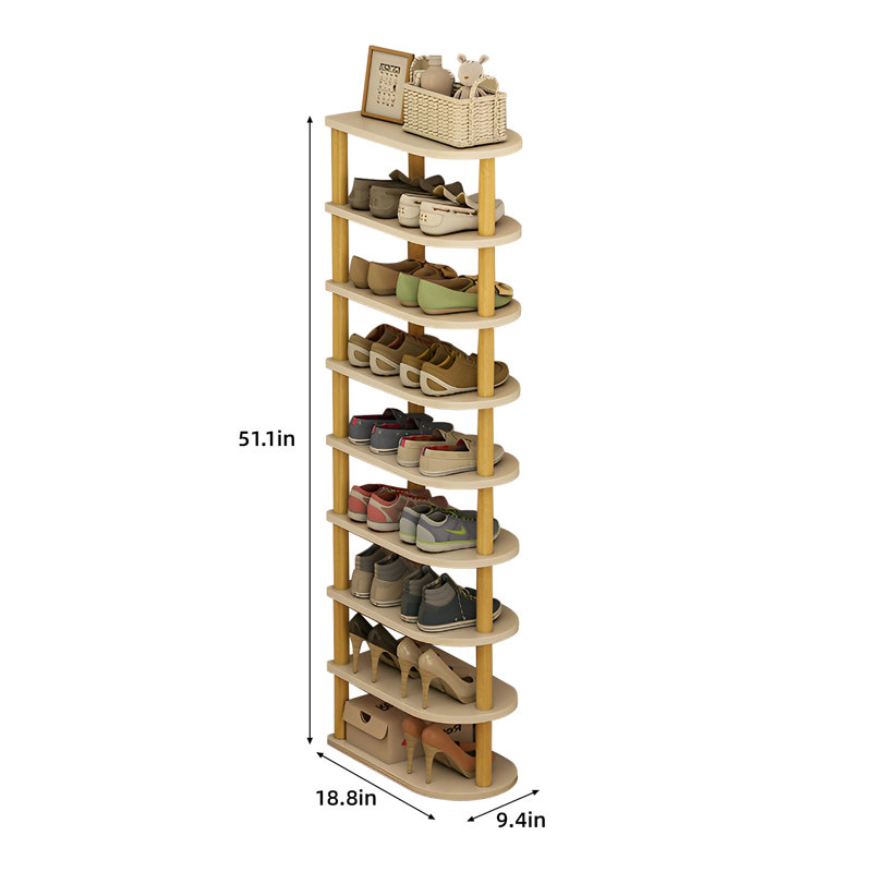 18 Pair Stackable Shoe Storage Cabinet