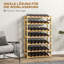Iolanthe 63 x 25 x 102cm 7-Tier Wooden Wine Rack
