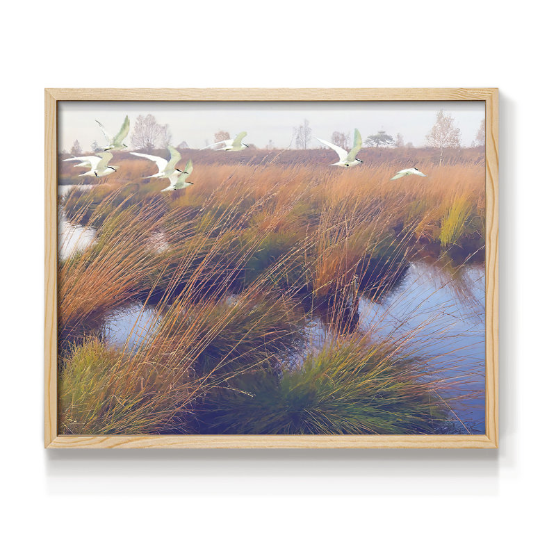 Marshland Hues II - Reproduction encadrée - Restickable, Naturel, H 16 po x l 20 po