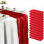 Ensemble de 12 chemins de table en étamine rouge - 10 pieds x 12 pièces chemins de table bohème en gaze pour fête de mariage-751310248-751310249