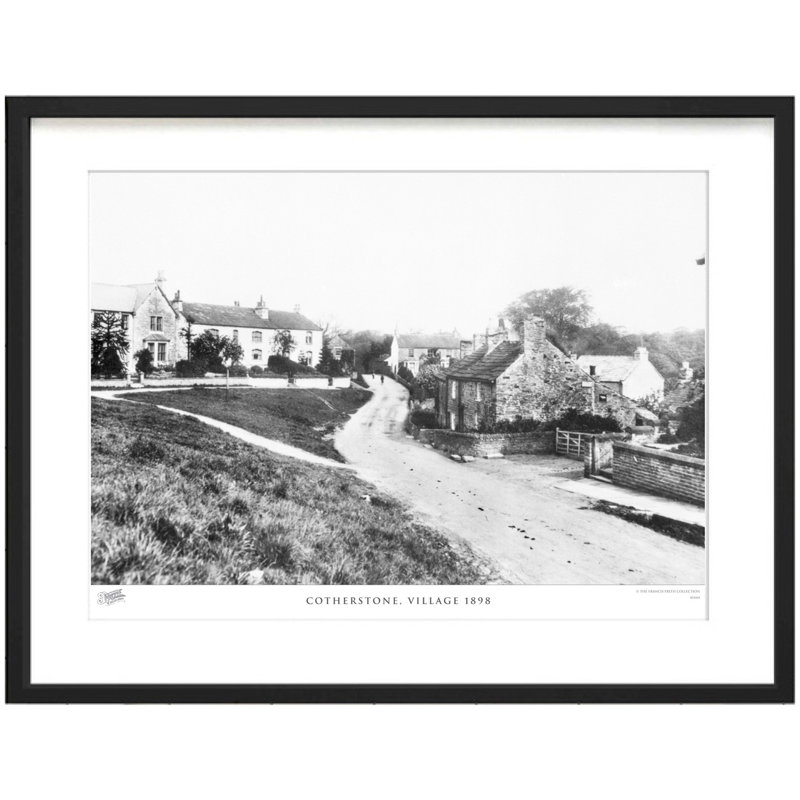 Cotherstone, Village 1898 1 Piece Single Picture Frame Wall Art, 45cm H x 60cm W x 2.3cm D