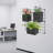 19.69" Wall Pot Planter with 3 Pots-1001071218
