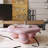 Cloud Shaped Coffee Table With Soft Pink Hue, Perfect For Kids' Rooms And Cozy Living Spaces.-1245881027