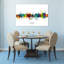 «Vibrant», horizon de l'architecture abstraite contemporaine, impression d'art mural-912894950